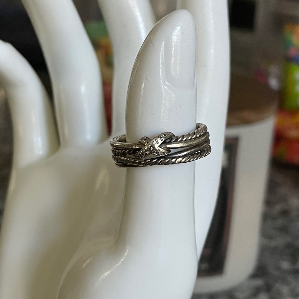 Diamond David Yurman Cross Over Ring